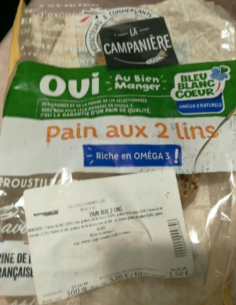 Pain aux 2 lins