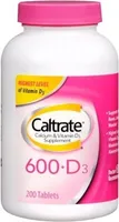 Caltrate 600+D Calcium Supplement Tablets - 200 CT