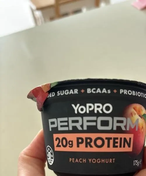 Peach yogurt