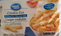 Pommes de terres frites coupe ondulée
