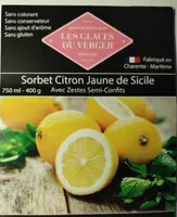 Sorbet Citron jaune de Sicile