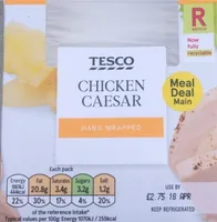 CHICKEN CAESAR TOMATO TORTILLA WRAP