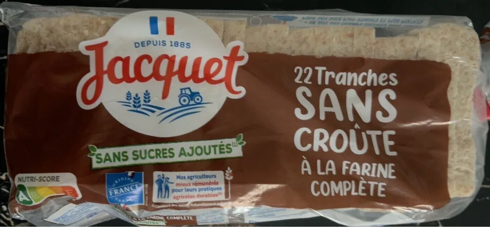 Jacquet sans croûte à la farine complète