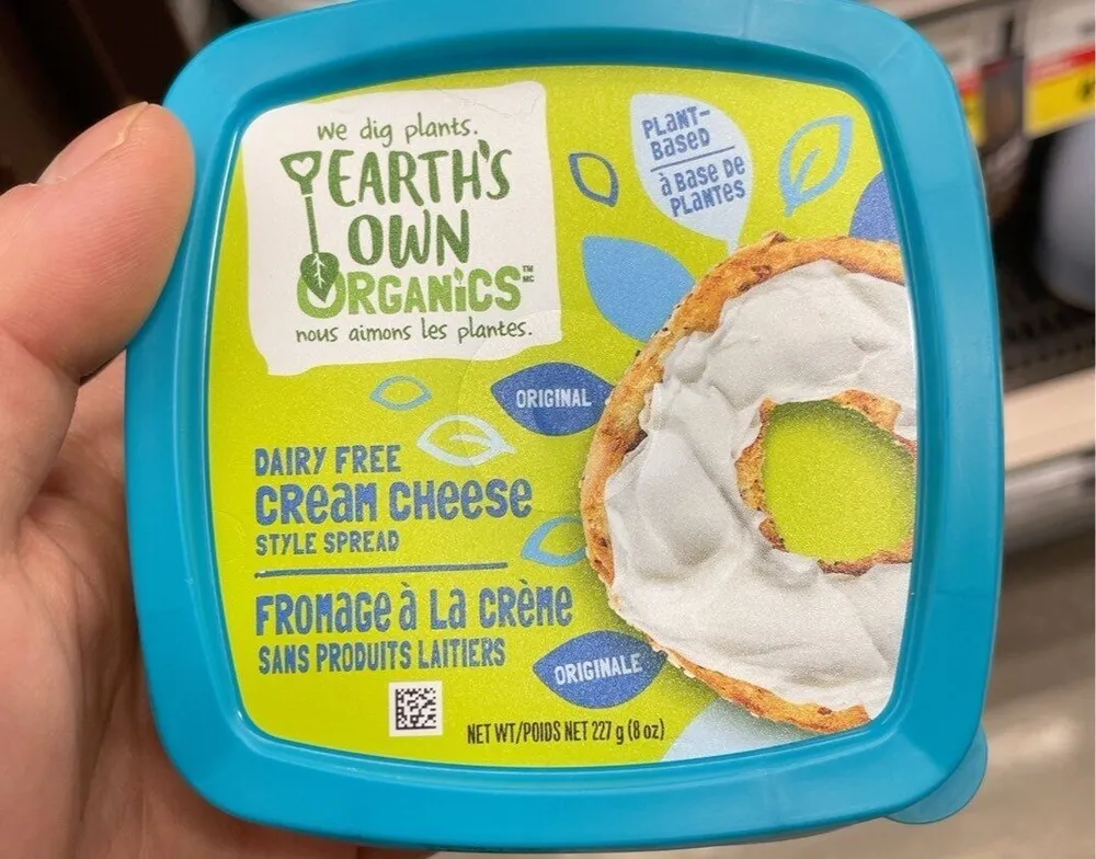 Fromage à la crème sans produits laitiers