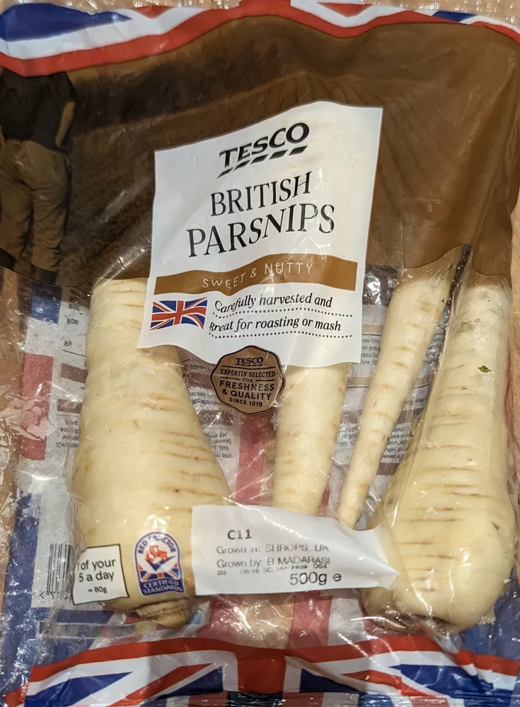 British parsnips
