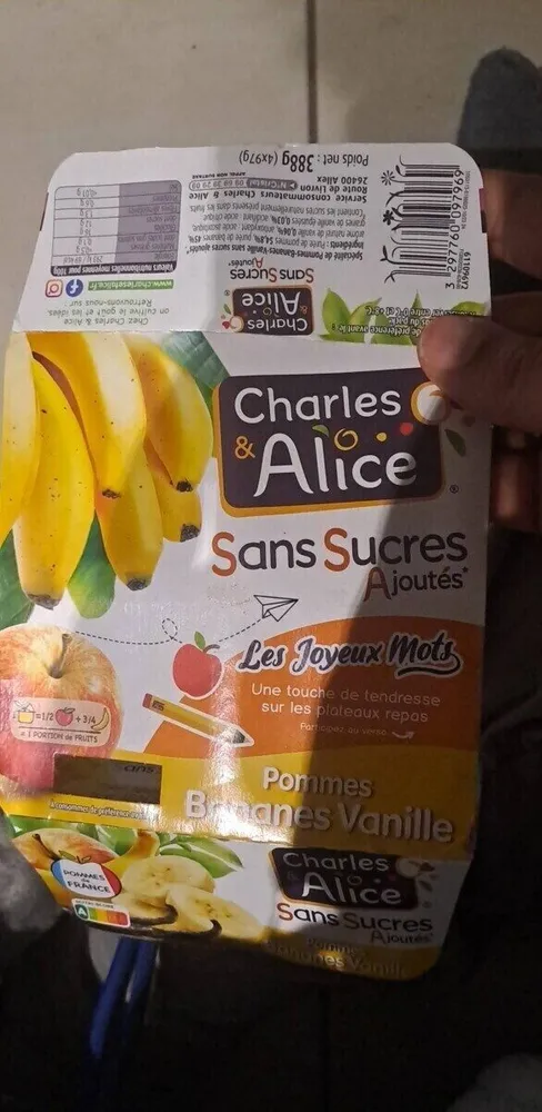 Compote pommes bananes vanille