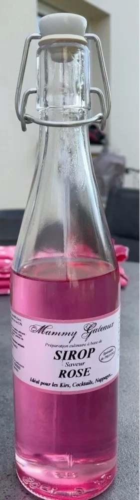 Sirop saveur rose