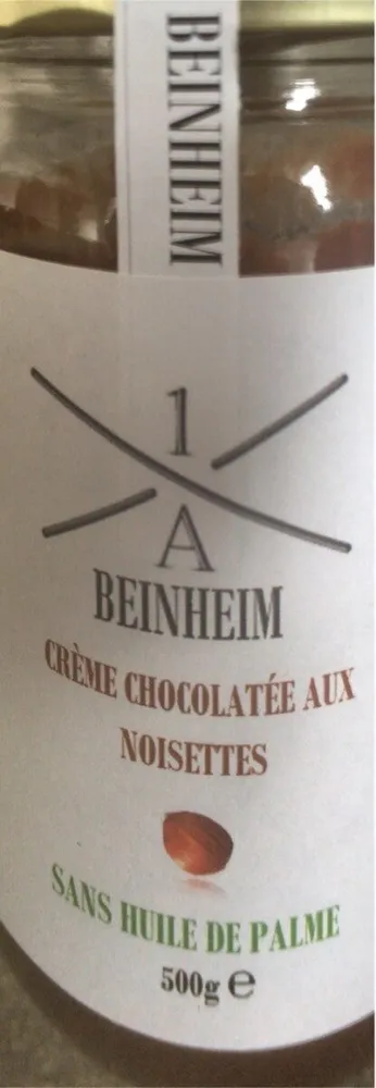 Crème chocolatée aux noisettes