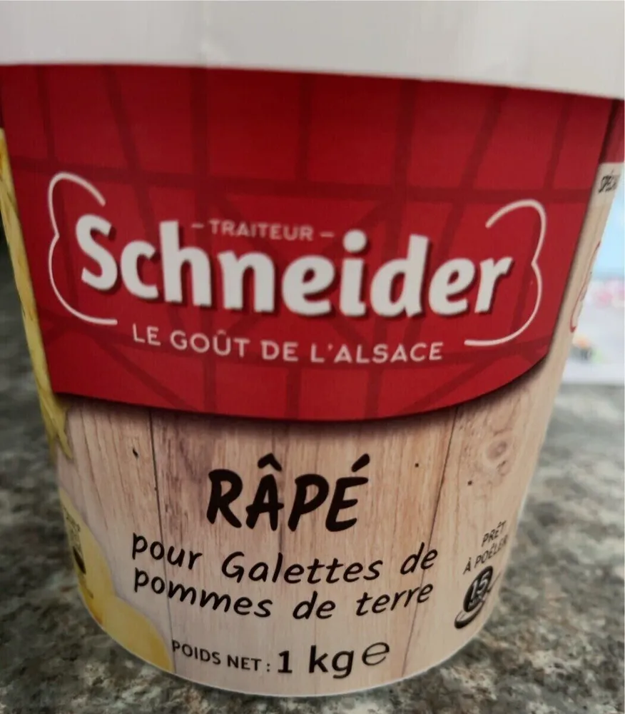 Râpé pour galettes de pommes de terre
