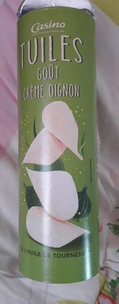 Tuile goût crème oignon