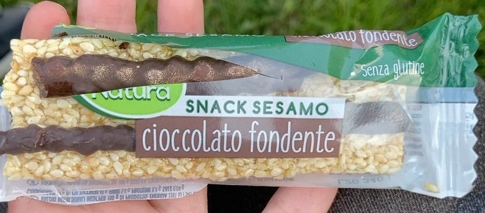 Snack sesamo cioccolato fondente