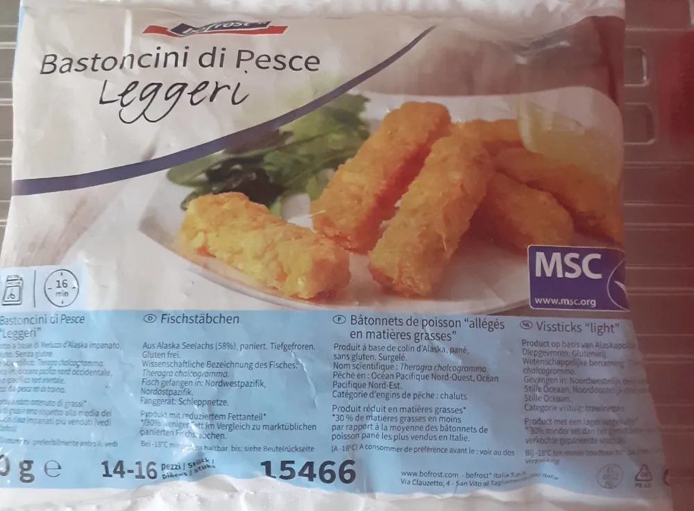 Bastoncini di pesce leggeri