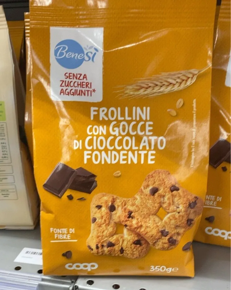 Frollini gocce cioccolato