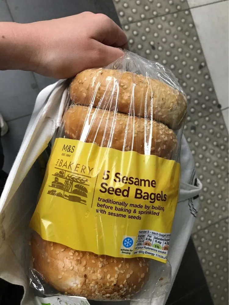 5 Sesame Seed Bagels