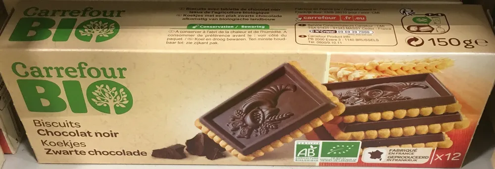 Biscuit chocolat noir