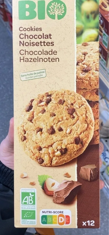 Cookies chocolat noisettes