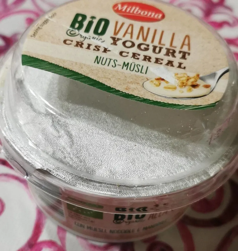Bio organic vanilla yogurt