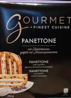 Panettone con mirtilli e crema mascarpone