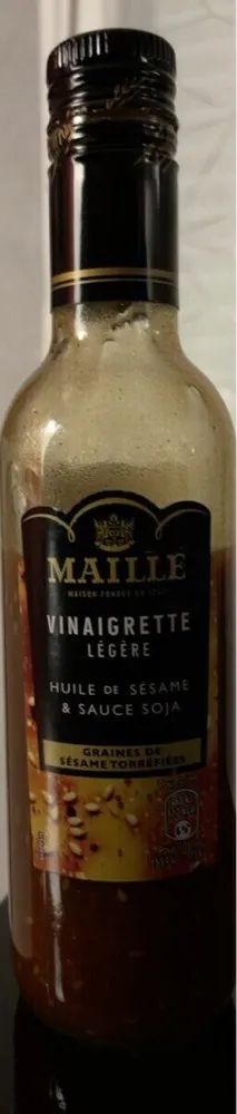 Vinaigrette légère huile de sésames et sauce soja