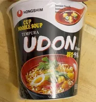 Cup noodle soup tempura udon