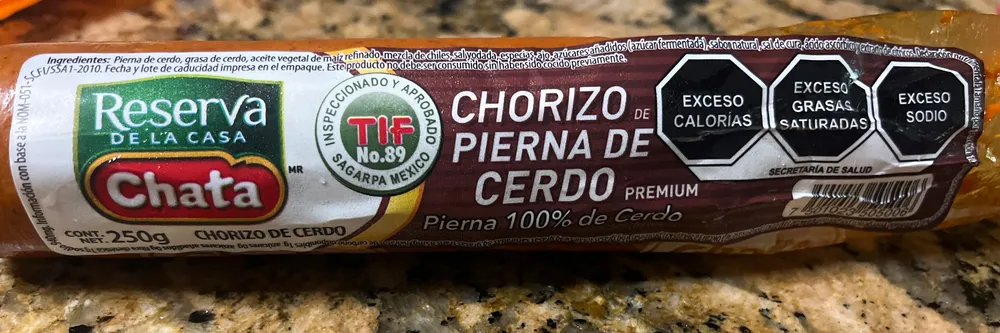 Chorizo de pierna de cerdo