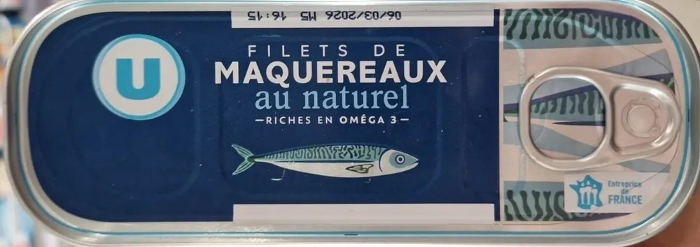 Filets de maquereaux au naturel