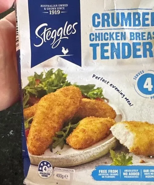 Crumbed chicken tenders
