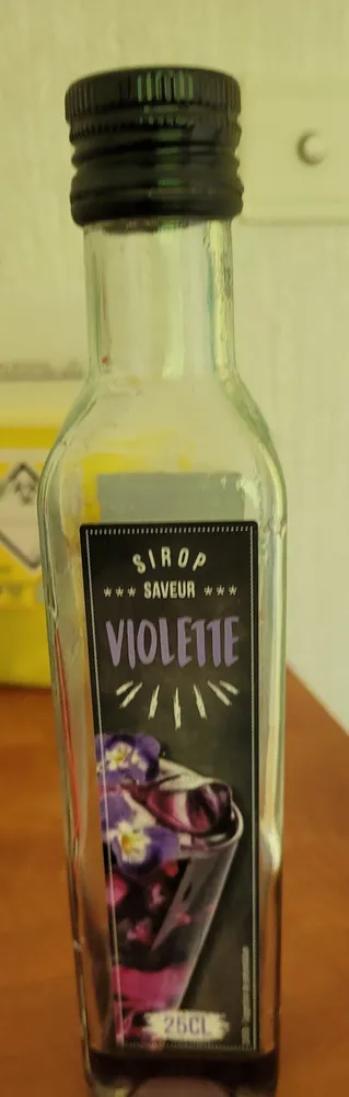 sirop saveur violette