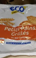 Petits pains grillés au blé complet