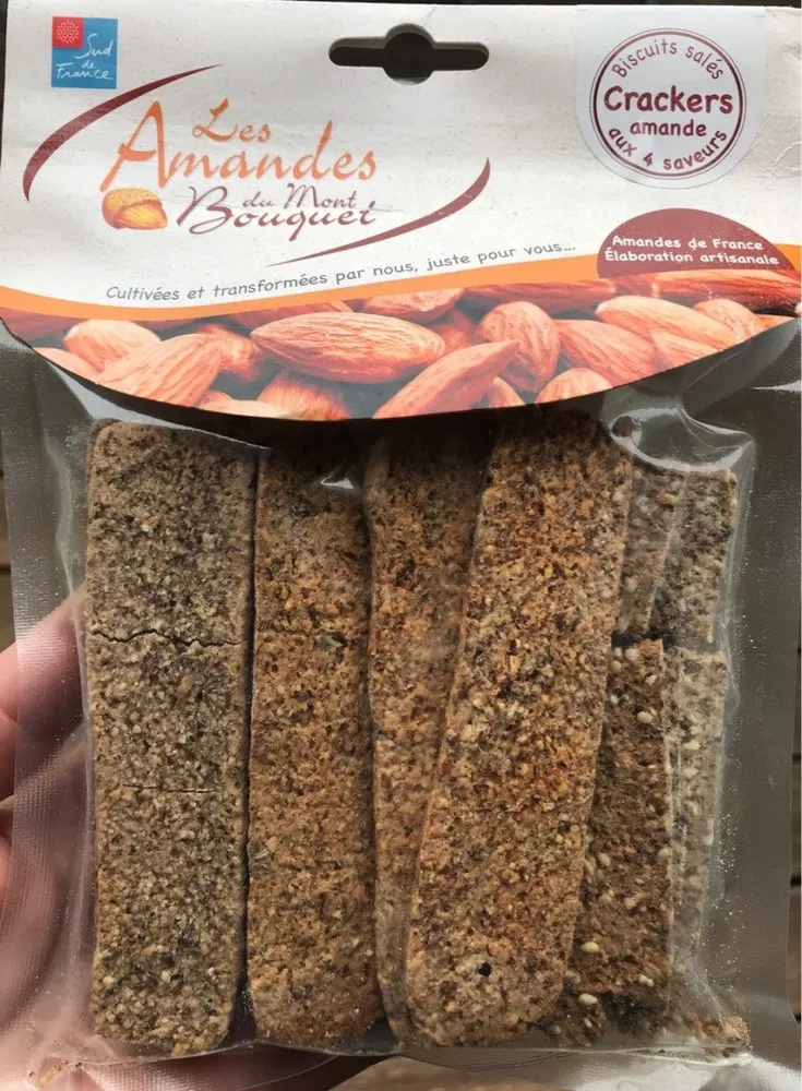 Crackers amande aux 4 saveurs