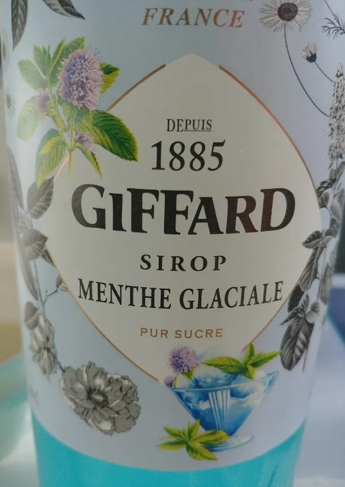 Sirop menthe glaciale