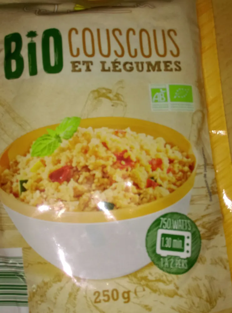 bio couscous et légumes