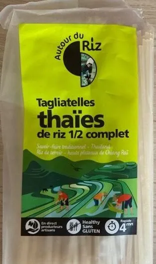 Tagliatelles thaïes de riz 1/2 complet