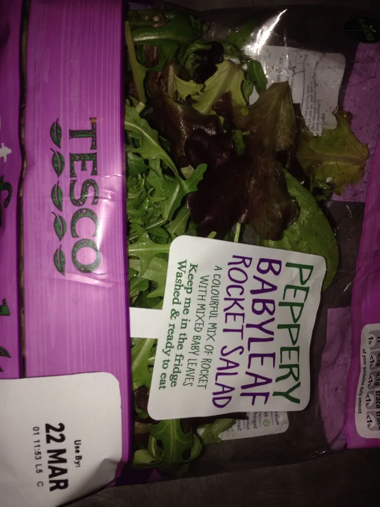 Peppery babyleaf rocket salad