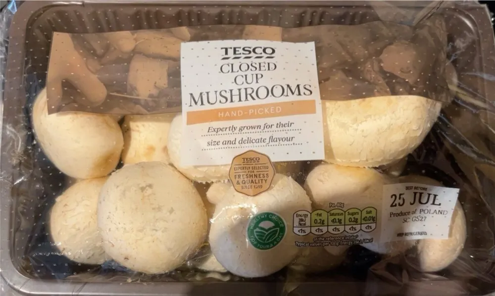Closed Cup Mushrooms