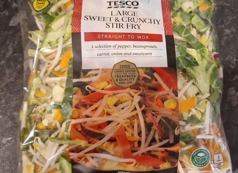 Large sweet and crunchy stir fry