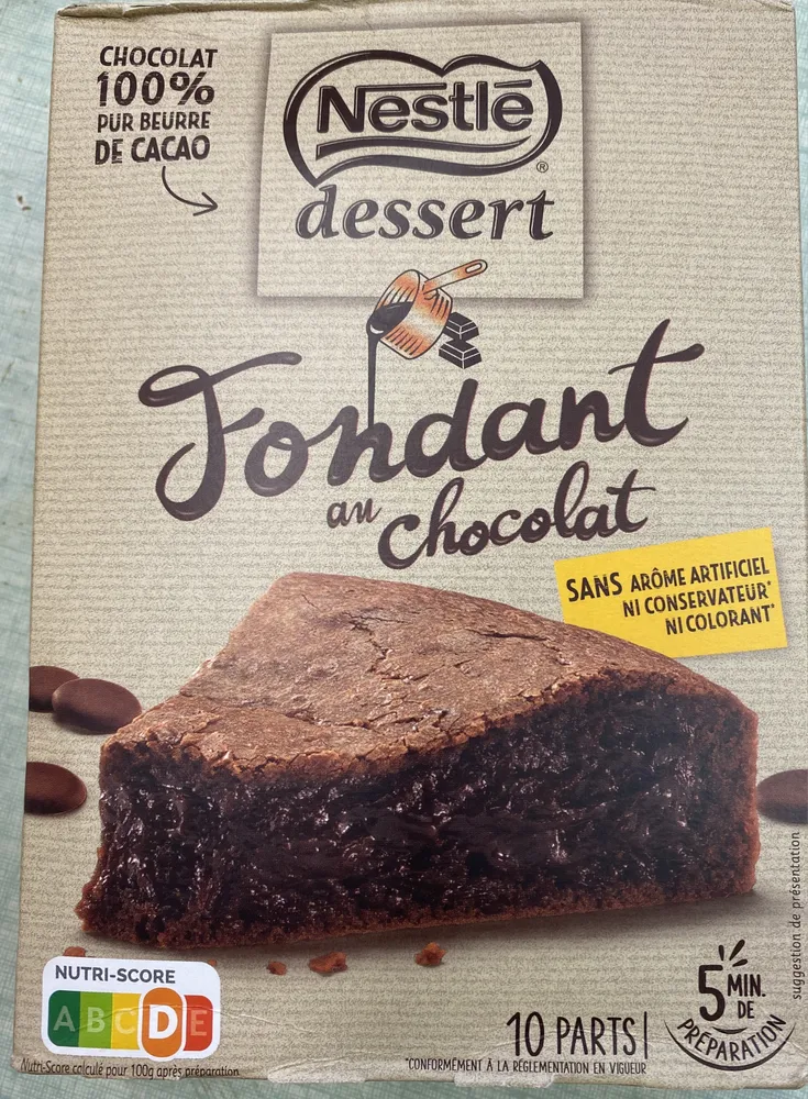 Préparation pour fondant au chocolat