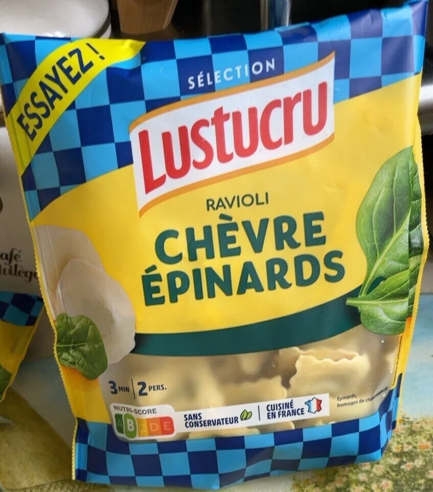 Ravioli chèvre épinards