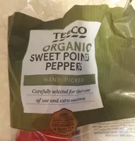 Organic sweet pointed peppers