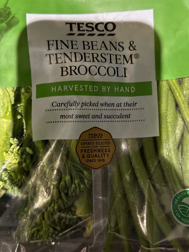 Fine beans and Tenderstem broccoli