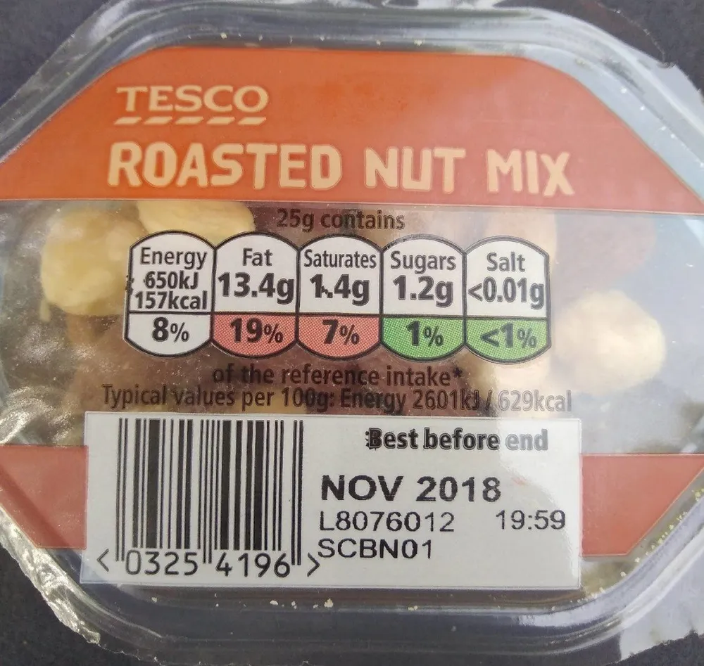 Roasted nut mix