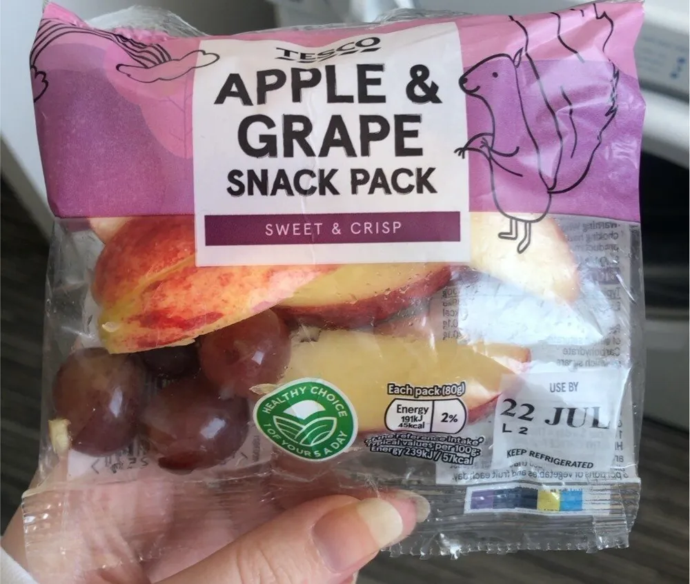Apple and grape