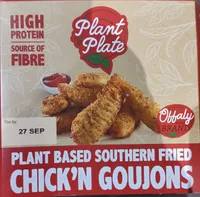 plant based southern fried chicken goujons