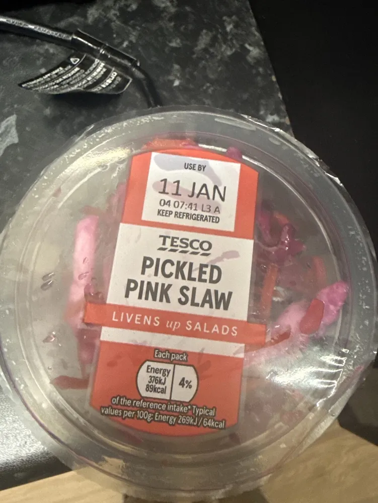 Pickled pink slaw