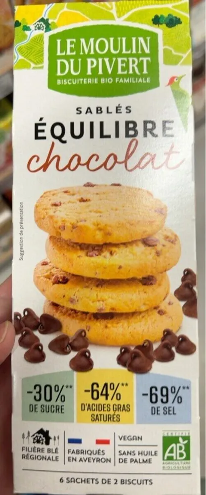 Sablés équilibre chocolat