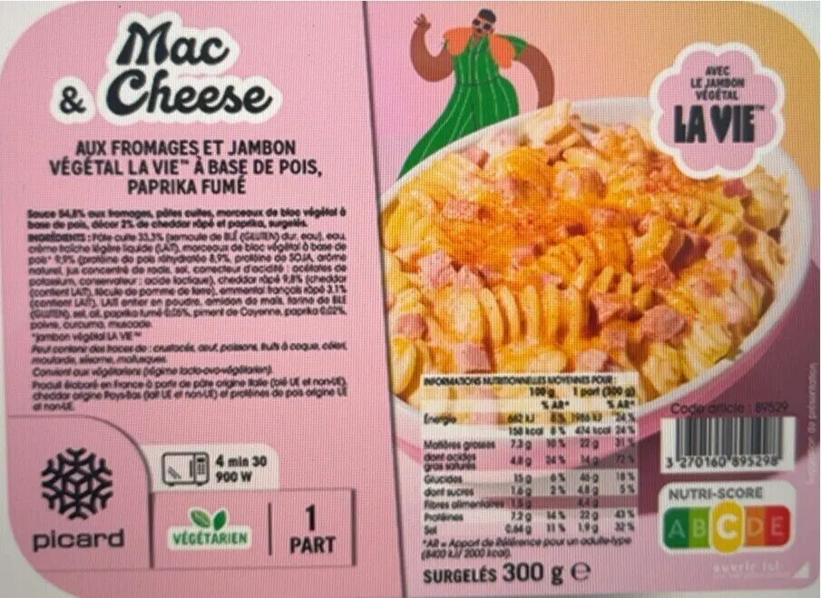 Mac and Cheese jambon végétal La Vie