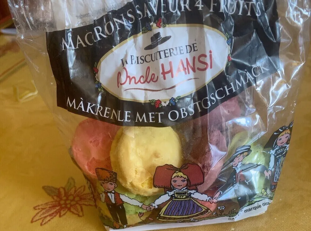 Macarons saveurs 4 fruits