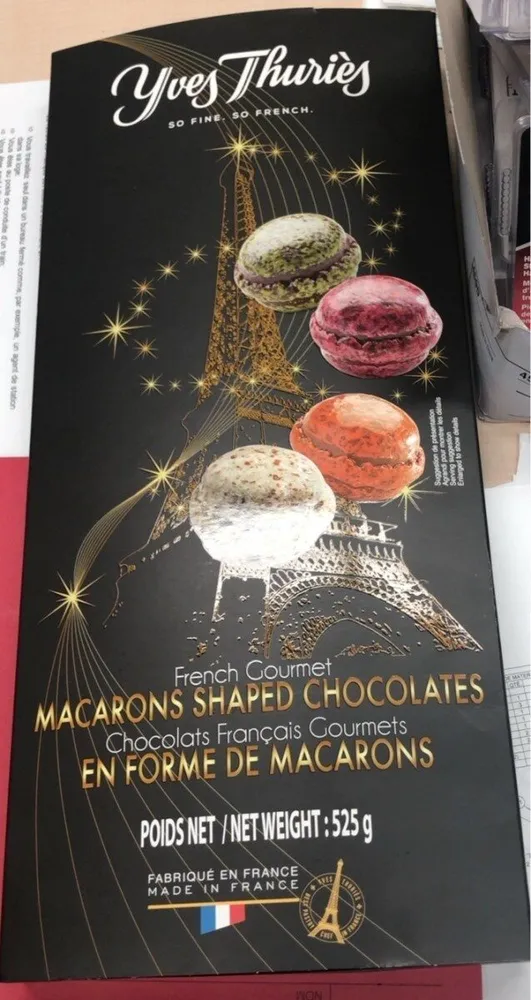 Chocolats en forme de macarons