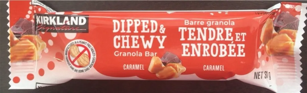 Dipped and chewy Granola bars