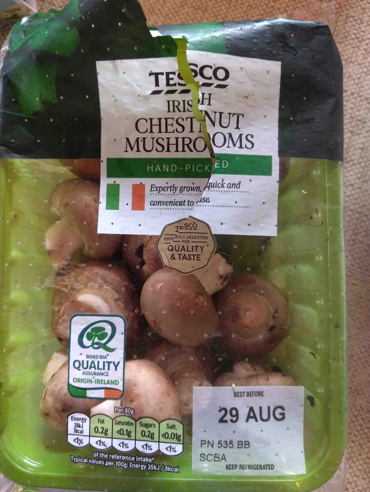 Irish Chestnut Mushrooms